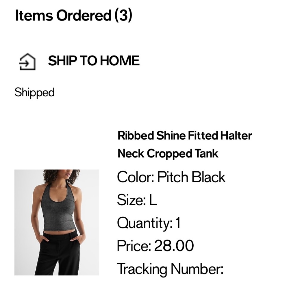 NWOT express large halter neck  cropped tank - Picture 8 of 9